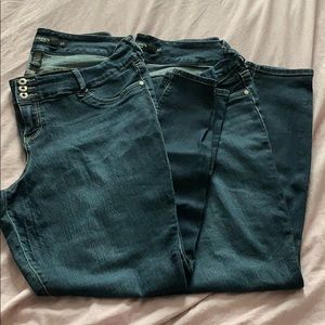 2 pairs of torrid jeggings